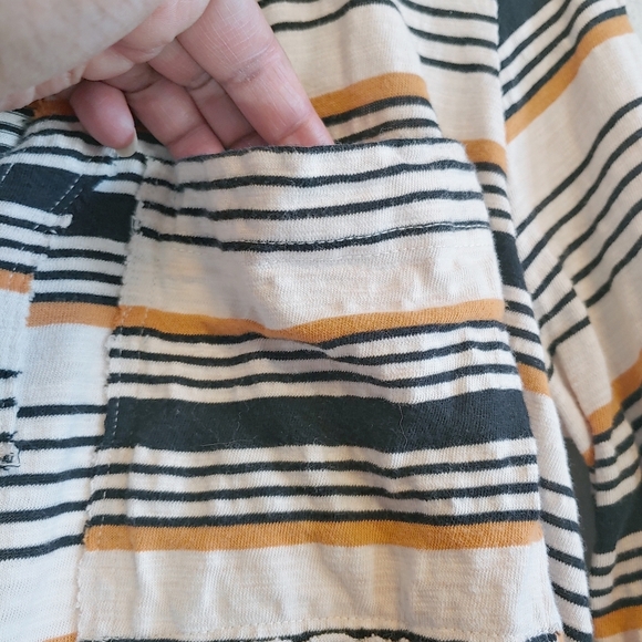 Free People Breaker Striped Tunic Sz S Summer Cover Up Casual Vacation - Picture 6 of 11